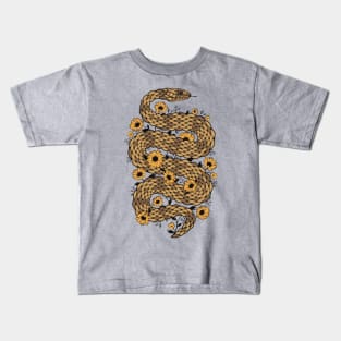 Floral snake Kids T-Shirt